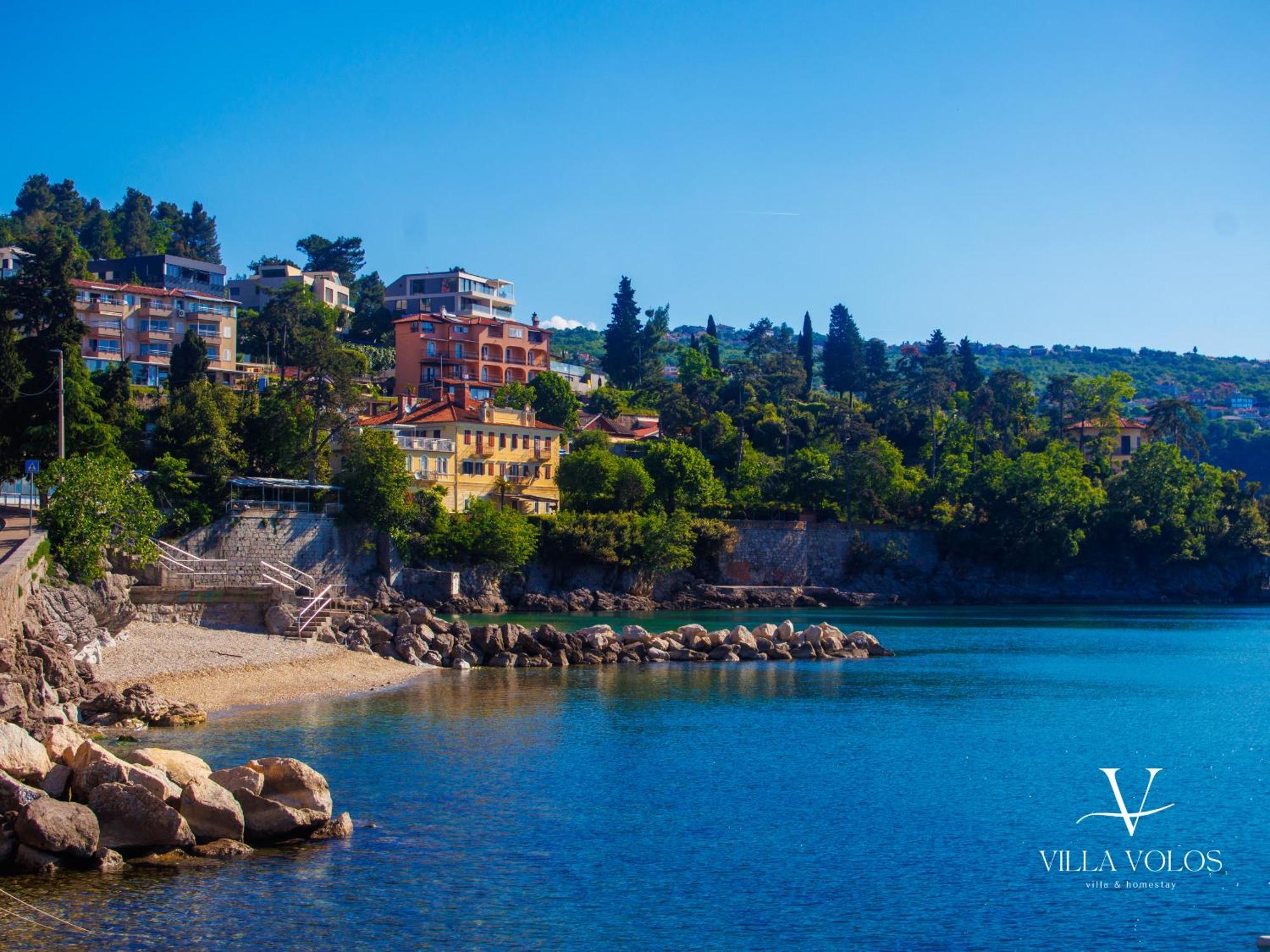 Villa Volos Apartment Karmen With Roof Terrace, Sea View, Free Private Parking Opatija Luaran gambar